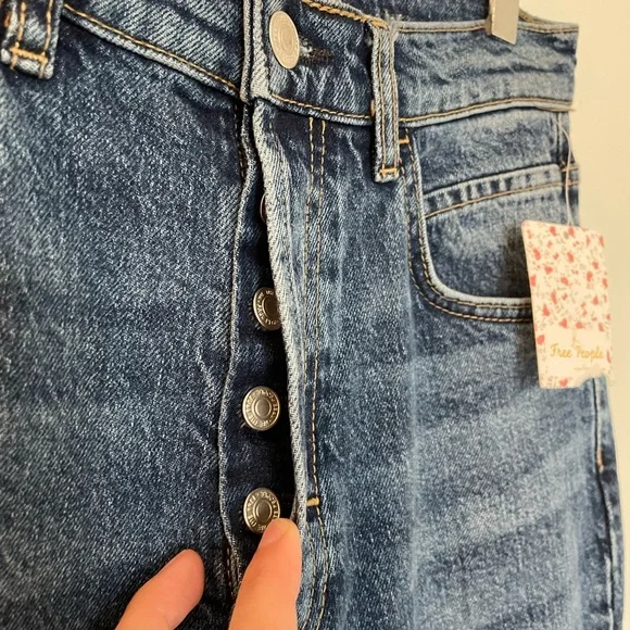 Free people French Girl Flare Jean in Aura Blue - Picture 6 of 11